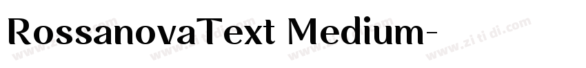 RossanovaText Medium字体转换